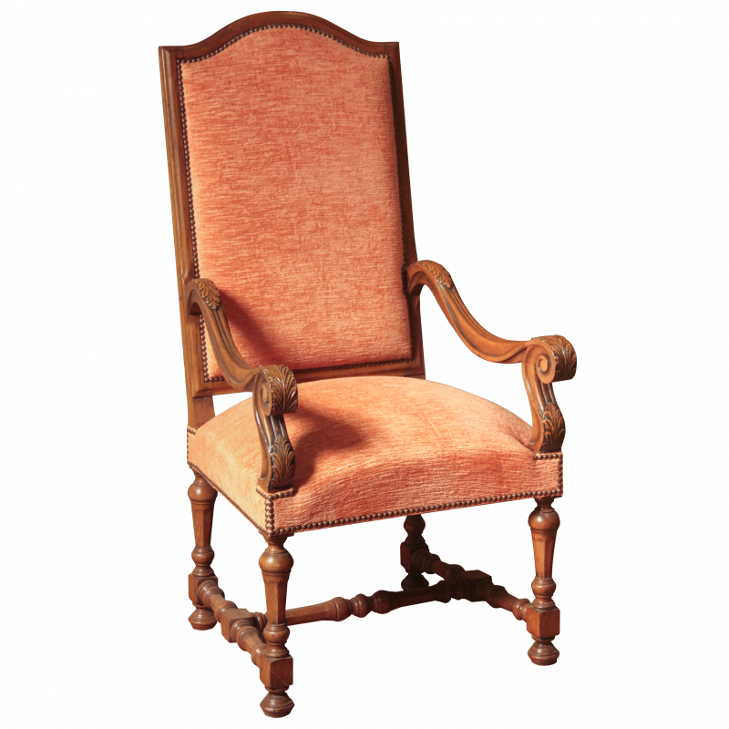 Fauteuil Tournelles feuillage style Louis XIII
