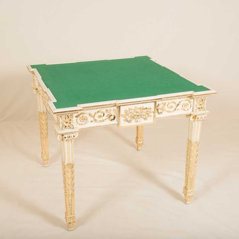 Table de jeux Molitor style Louis XVI
