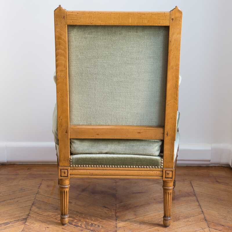 Fauteuil Jacob Oves style Louis XVI 