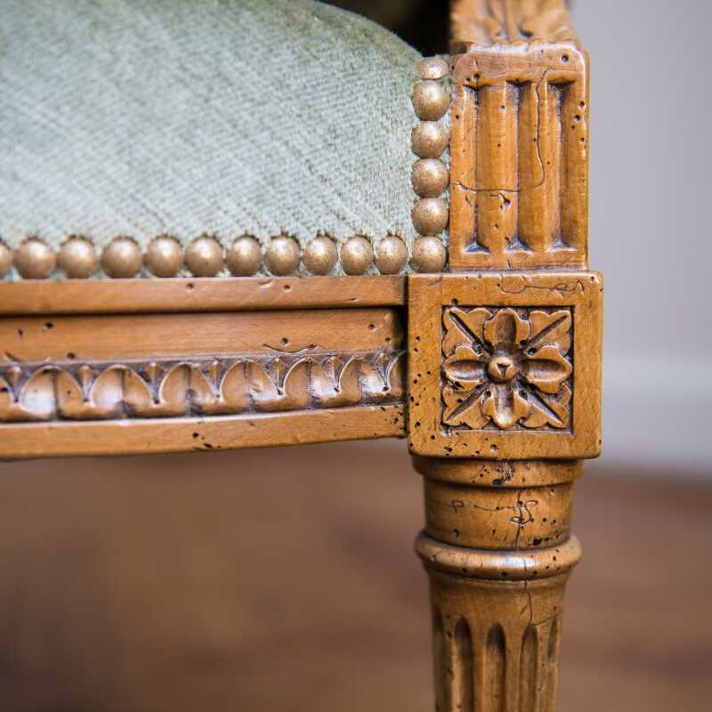 Fauteuil Jacob Oves style Louis XVI 