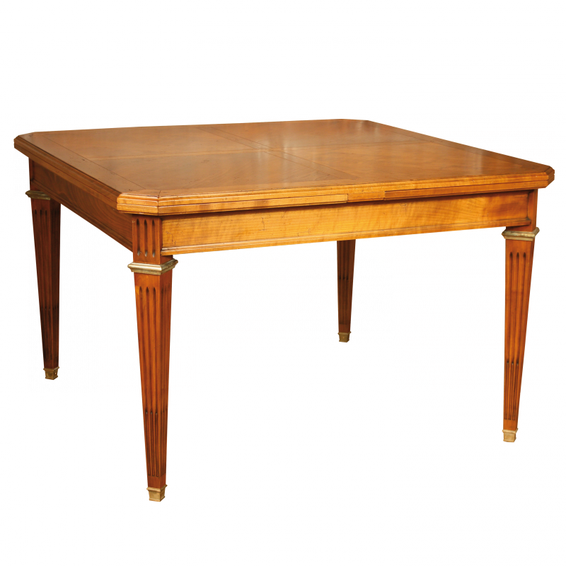 Table Diderot carré style Louis XVI