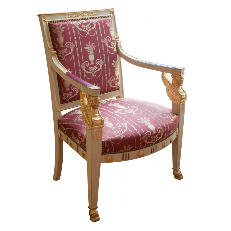 Fauteuil Pluvinet à Buste style Directoire