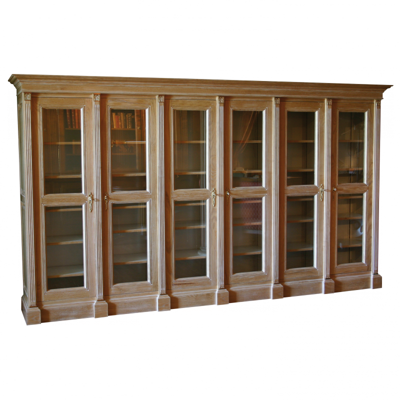 Bibliothèque monolithique Diderot style Louis XVI