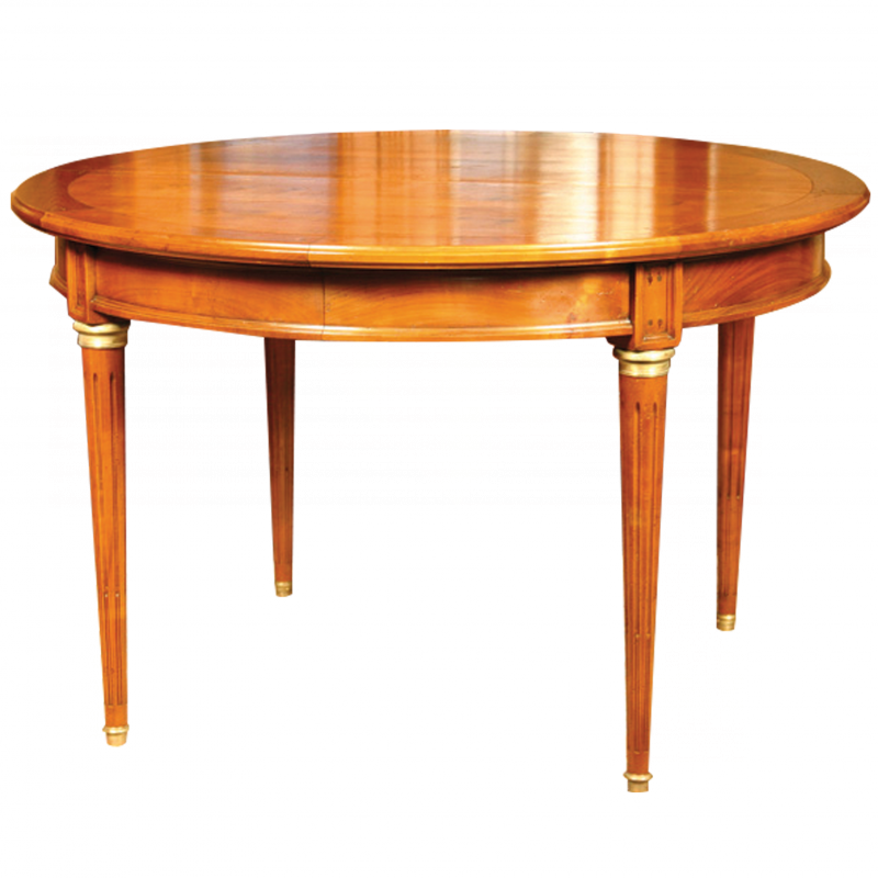 Table Lacroix pieds cannelés style Louis XVI 