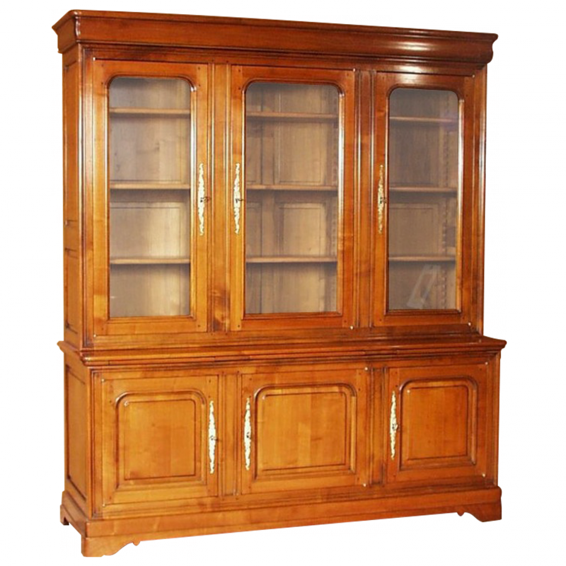 Bibliothèque Ménec style Louis-Philippe