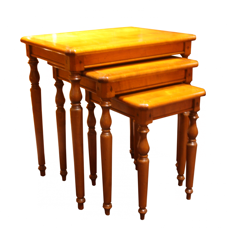Table de salon Gigogne Ménec style Louis-Philippe