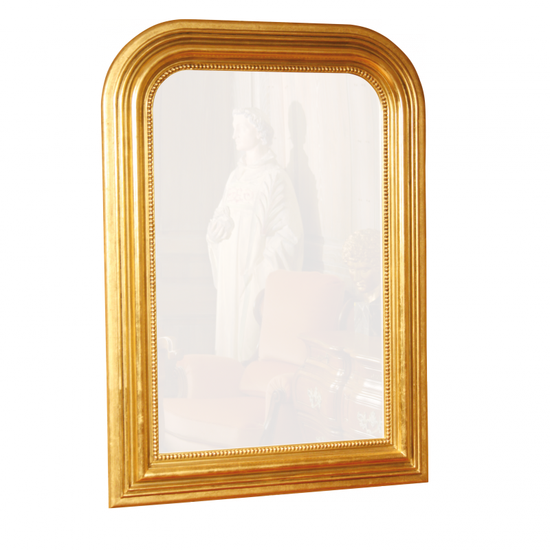 Miroir Homère perlée style Louis Philippe 