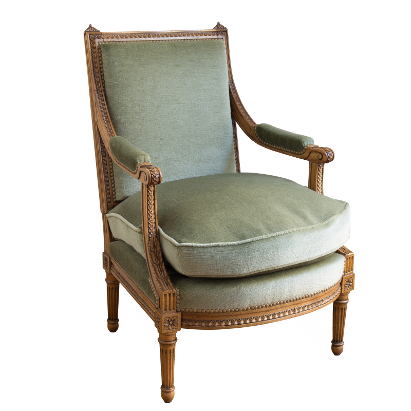 Fauteuil Jacob Oves style Louis XVI 