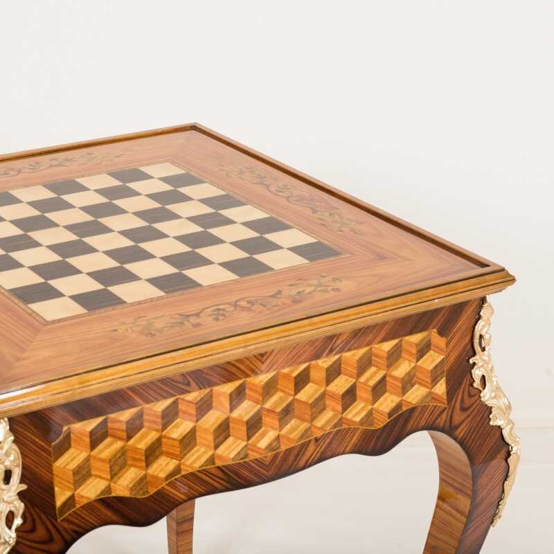 Table de jeux Nicolas Boudin style Louis XV