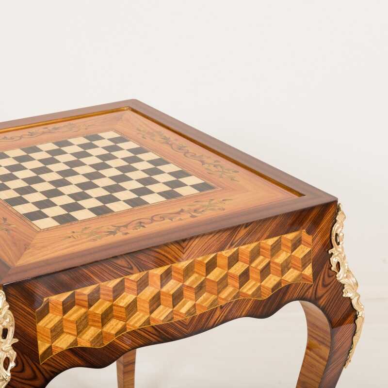 Table de jeux Nicolas Boudin style Louis XV