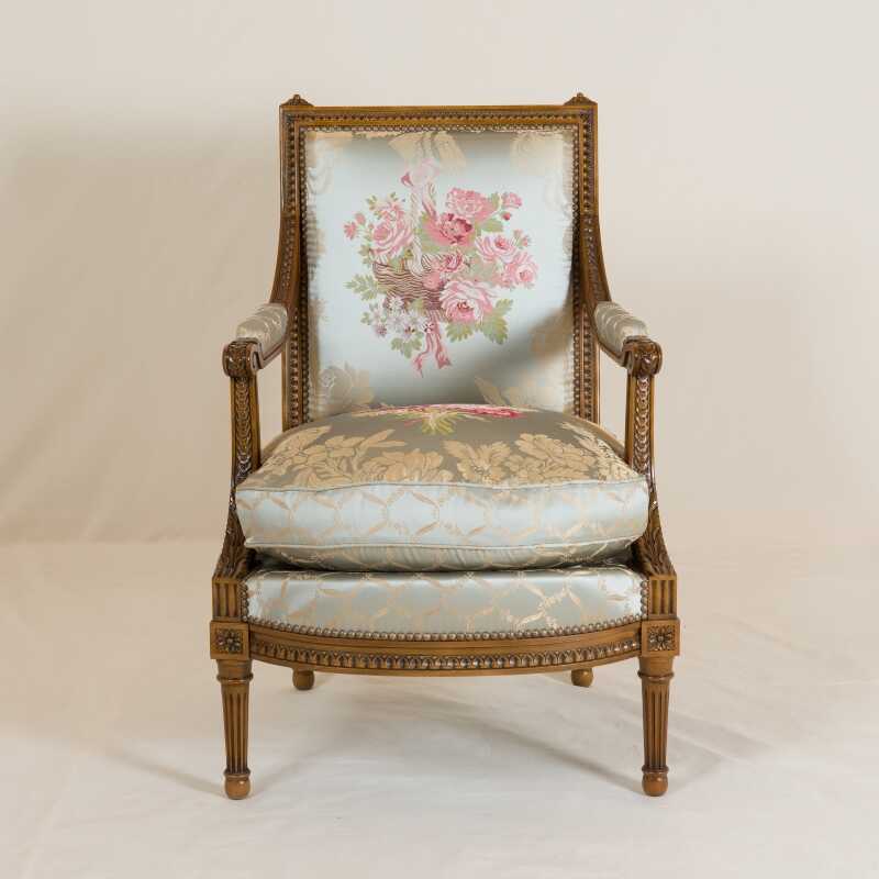 Fauteuil Jacob Oves style Louis XVI 