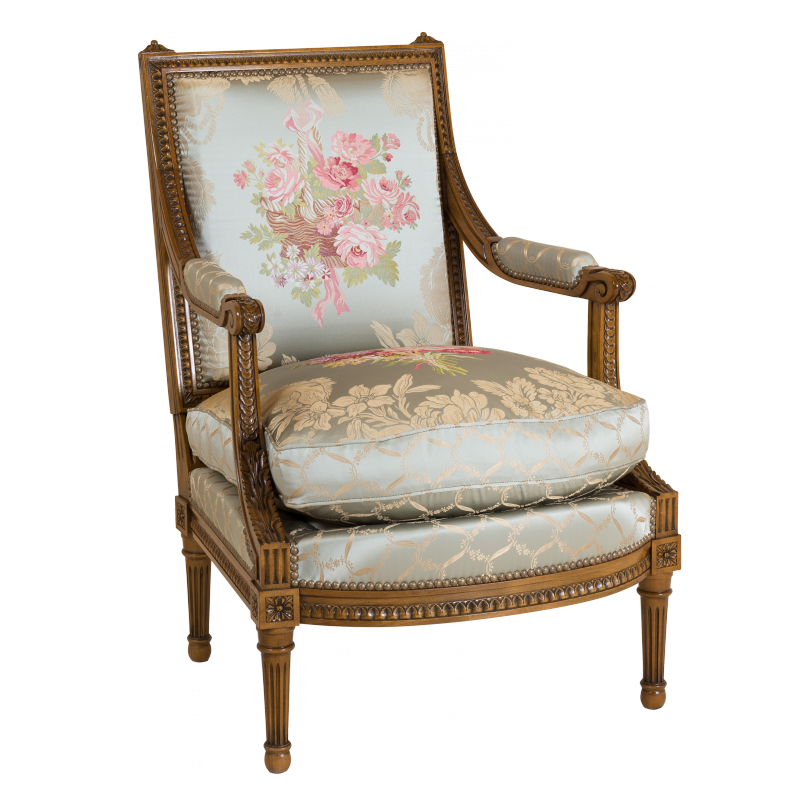 Fauteuil Jacob Oves style Louis XVI 