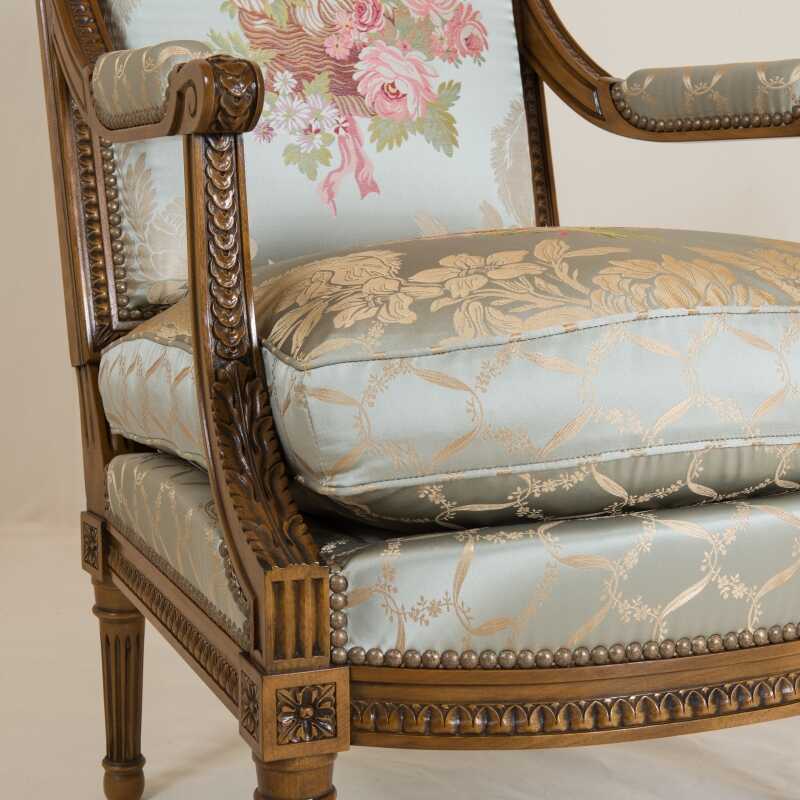 Fauteuil Jacob Oves style Louis XVI 