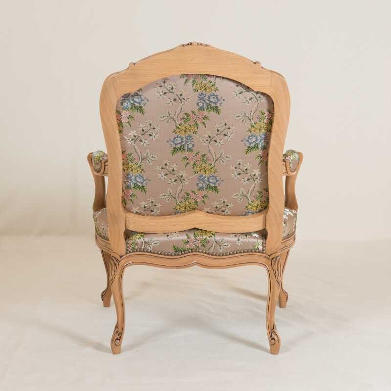 Fauteuil Tilliard à coeur style Louis XV 