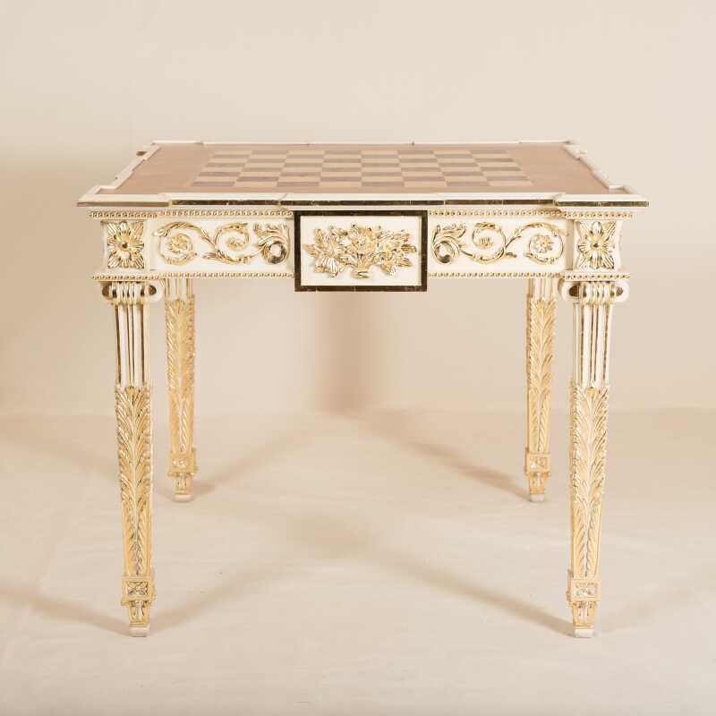 Table de jeux Molitor style Louis XVI