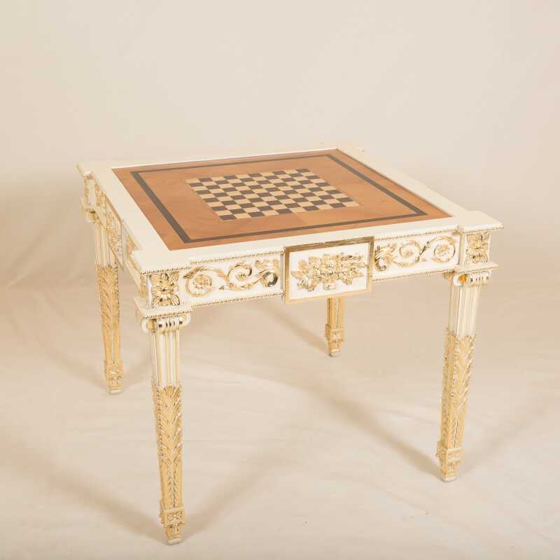 Table de jeux Molitor style Louis XVI