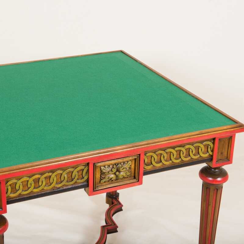 Table de jeux Lanthenac style Louis XVI