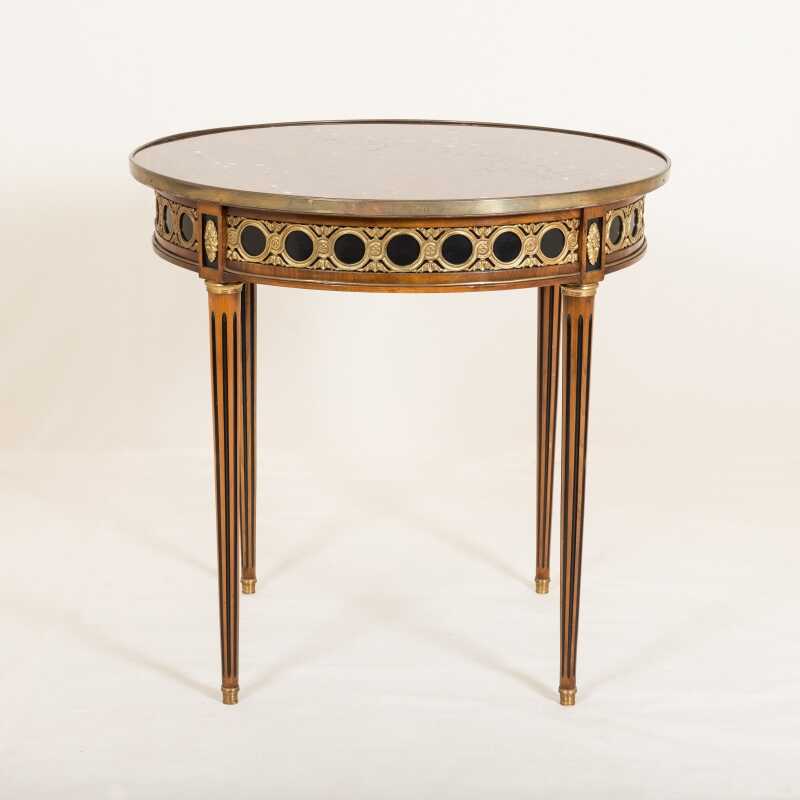 Table bouillote Rinceaux style Louis XVI