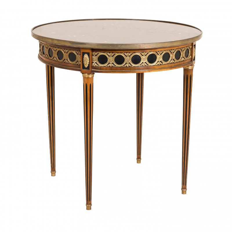 Table bouillote Rinceaux style Louis XVI