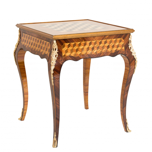 Table de jeux Nicolas Boudin style Louis XV